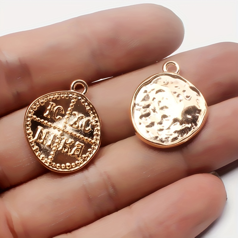 10pcs Cross Alloy Card Tag Pendant DIY Charms Earrings Bracelet